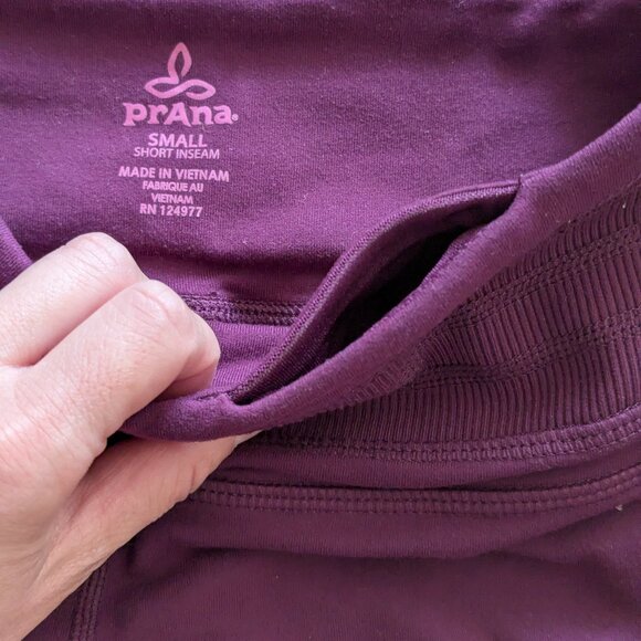 Prana Fit and Flare Sweatpants, Small Petite, Purple Pants - Picture 5 of 6